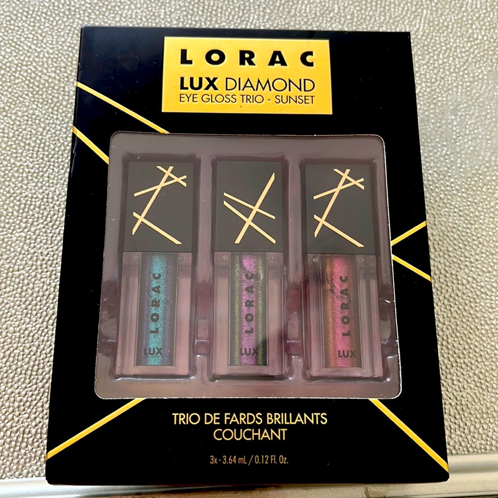 Lorac Liz Diamond: EYE GLOSS TRIO- Sunset